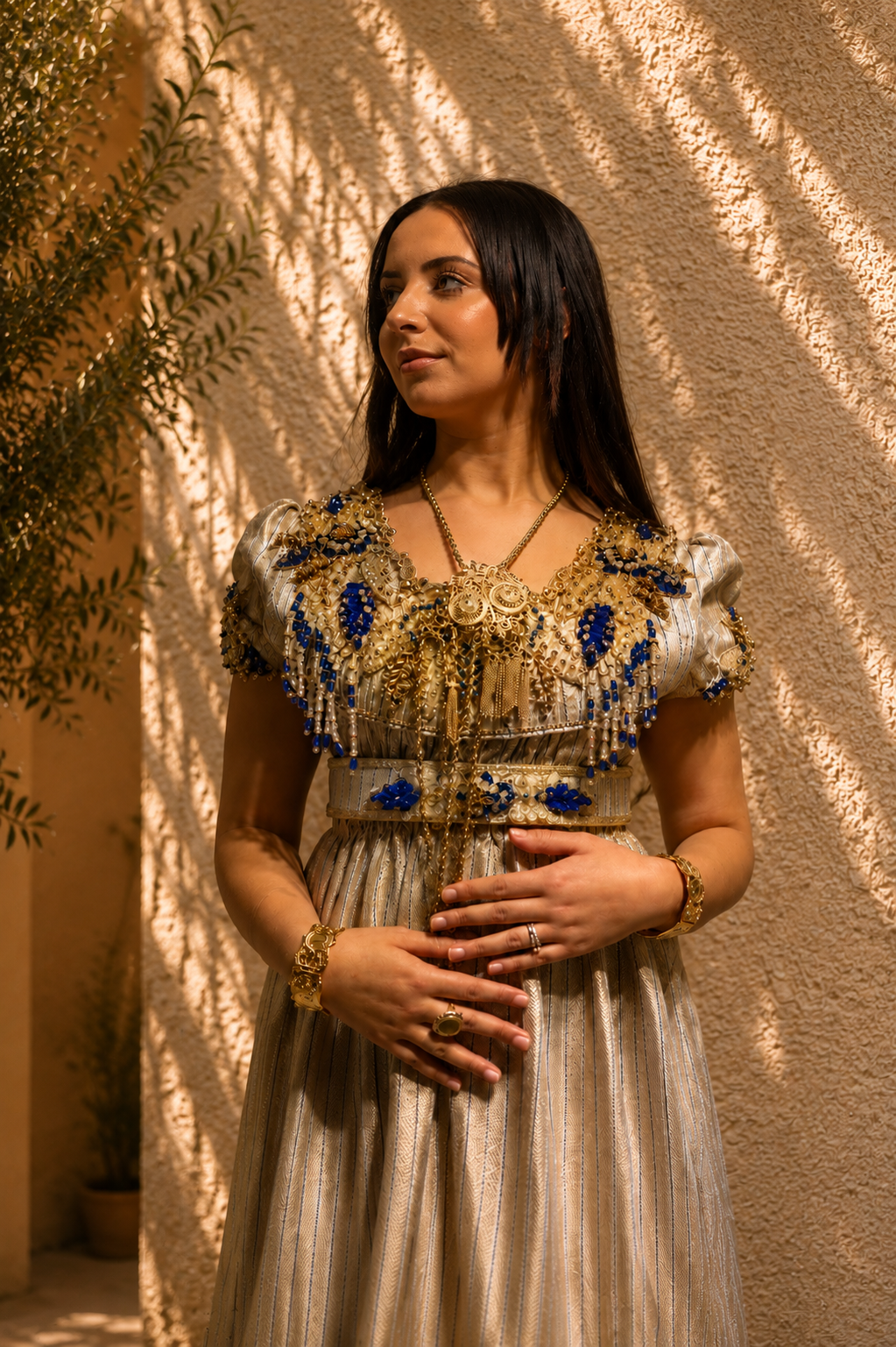 Blousa Mansouj Artisanale 🔵