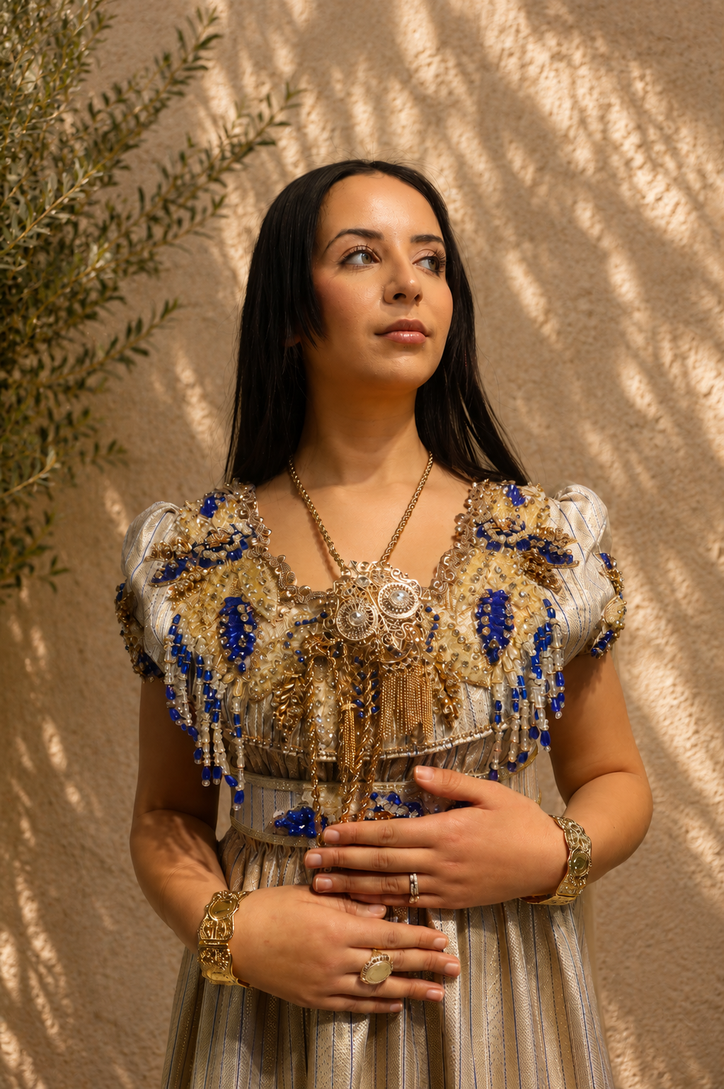 Blousa Mansouj Artisanale 🔵