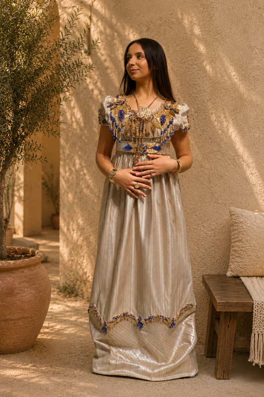 Blousa Mansouj Artisanale 🔵